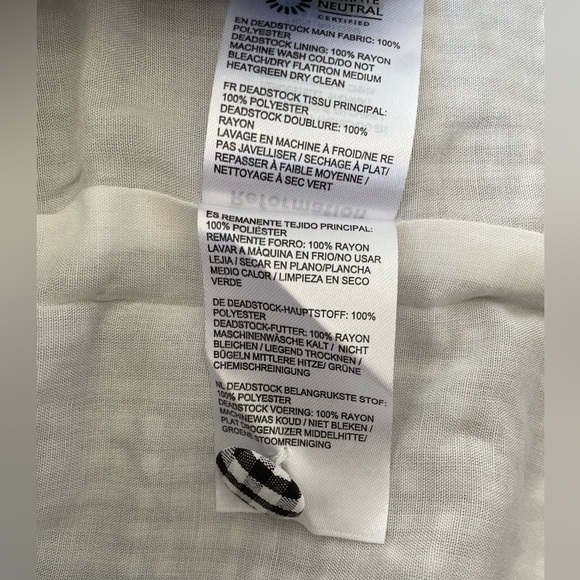 NEW Reformation Mika Two Piece Skirt Set Black White Check Gingham | US 2 UK 6 - Picture 11 of 14